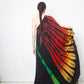 Halpern FW 2020 off-shoulder rainbow floor length gown