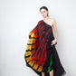 Halpern FW 2020 off-shoulder rainbow floor length gown