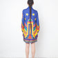 Valentino Pre Fall 2016 silk multicolour Empire State Building mini dress