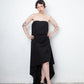 Rick Owens Spring 2011 black cotton and silk bustier dress