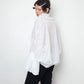Junya Watanabe white lace draped shirt with balloon sleeves