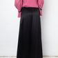Ann Demeulemeester 2000's black silk maxi skirt
