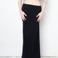 Dries van Noten 90's black rayon maxi skirt