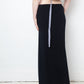 Dries van Noten 90's black rayon maxi skirt