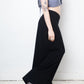 Dries van Noten 90's black rayon maxi skirt