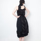 Undercover 2000's multi layer ruffle silk petticoat dress with scarf