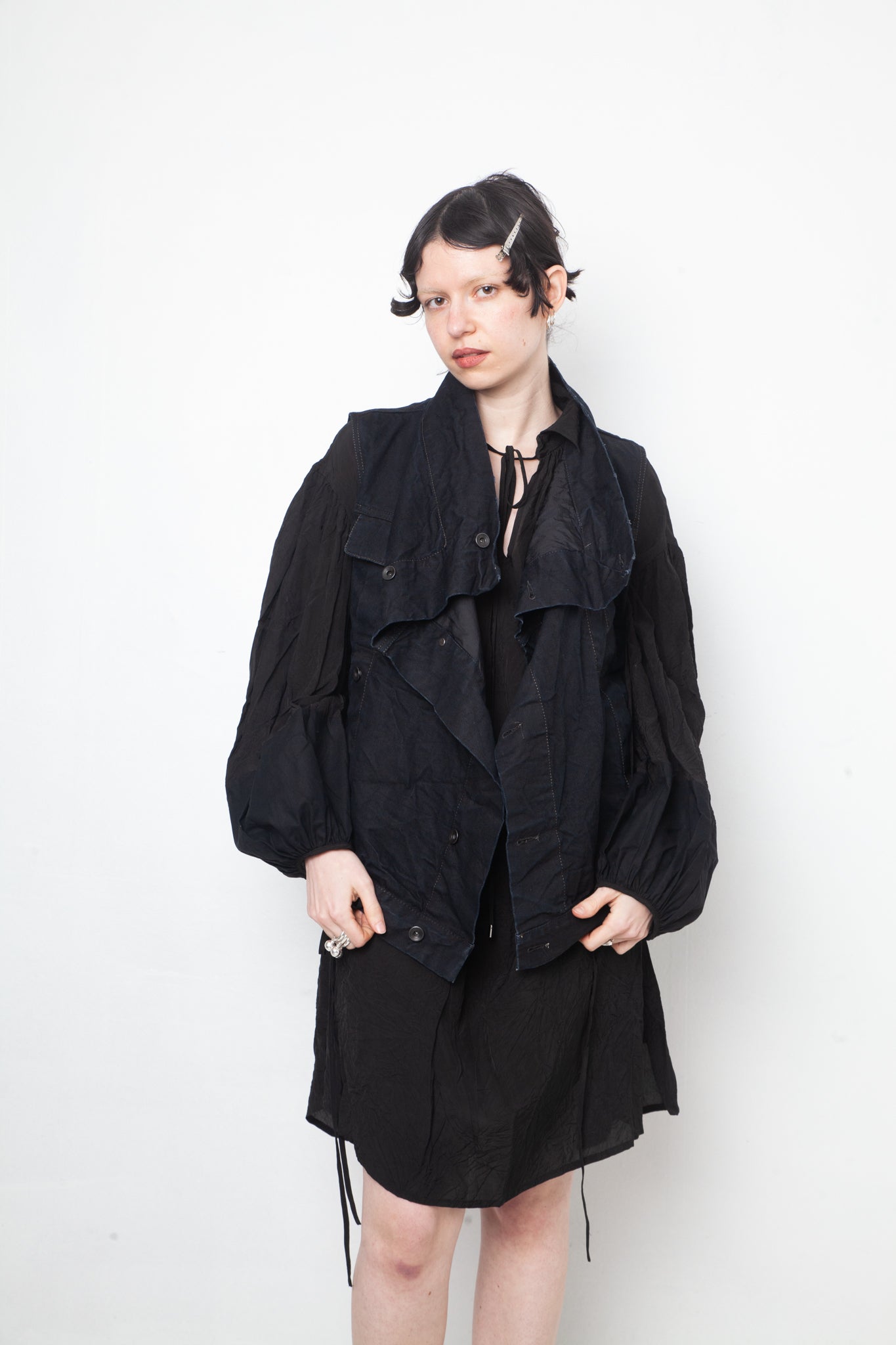 Rick Owens DRKSHDW blue dyed denim sleeveless gilet