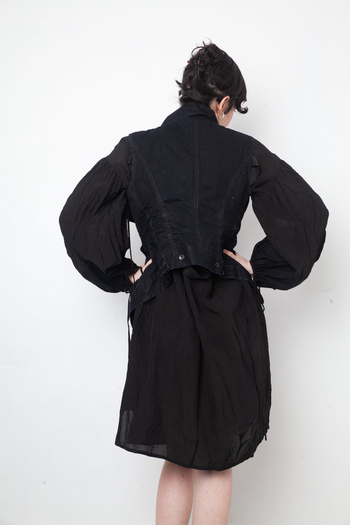 Rick Owens DRKSHDW blue dyed denim sleeveless gilet