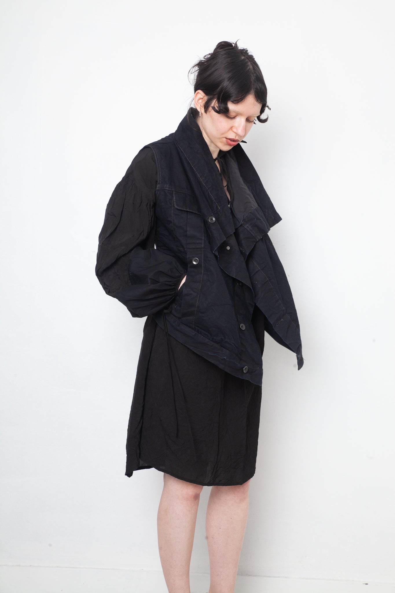 Rick Owens DRKSHDW blue dyed denim sleeveless gilet