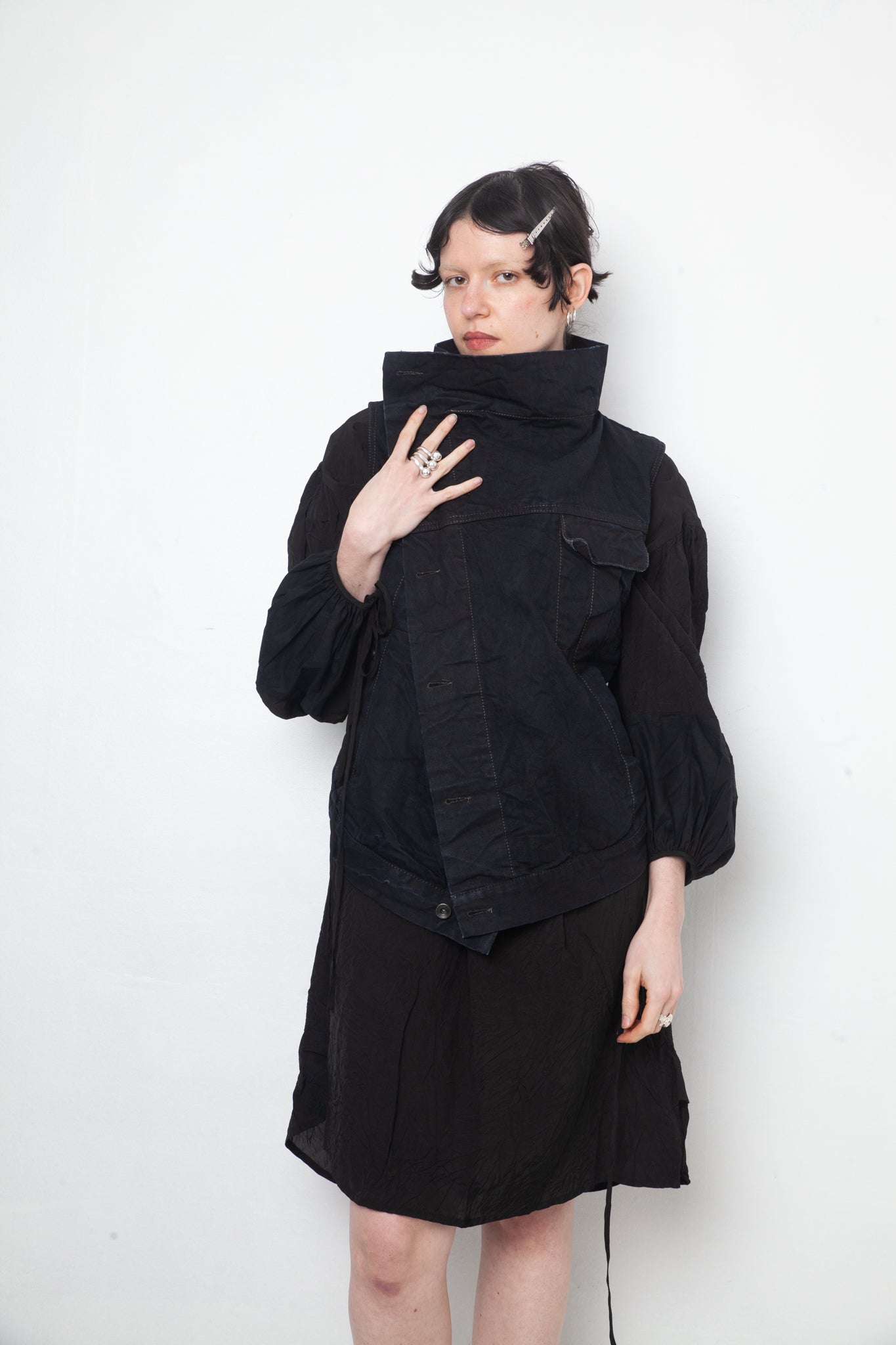 Rick Owens DRKSHDW blue dyed denim sleeveless gilet