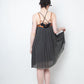 Undercover 2000's two layer pleated dress with leather harness
