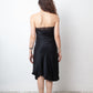 Gucci 2002 black silk bustier dress with plunged mesh back