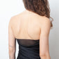 Gucci 2002 black silk bustier dress with plunged mesh back