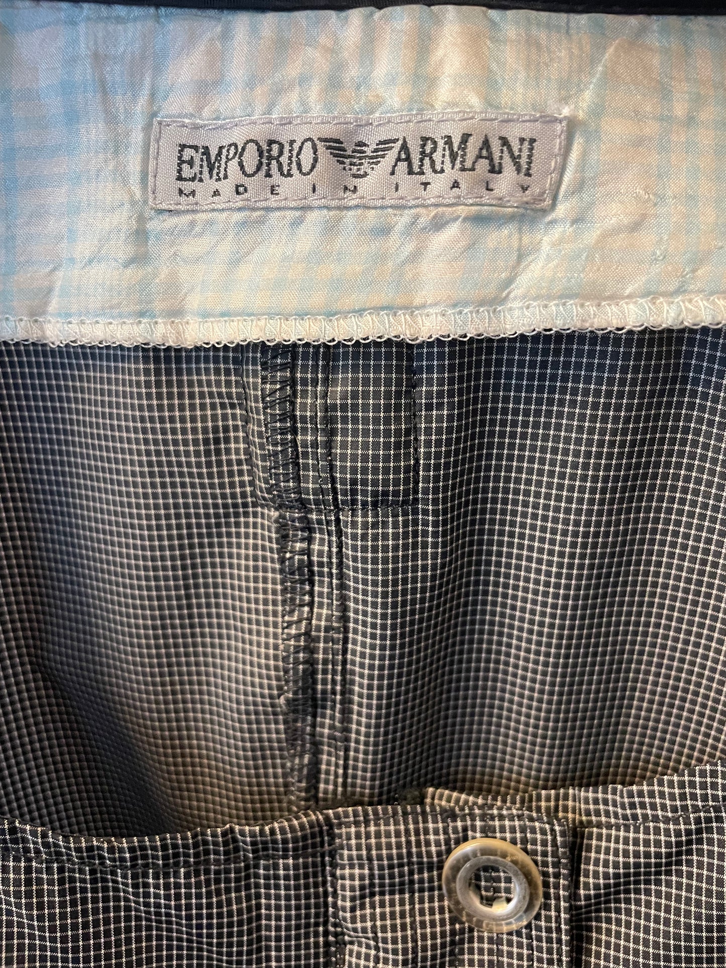 Emporio Armani 90's nylon grey A-line dress