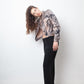 Christian Dior SS 2006 trompe l'oeil lace corset print pink and black jacket
