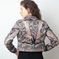 Christian Dior SS 2006 trompe l'oeil lace corset print pink and black jacket
