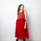 Noir Kei Ninomiya 2020’s red silky tulle A-line dress