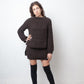 Veronique Branquinho FW 2004 brown wool knit tunic sweater