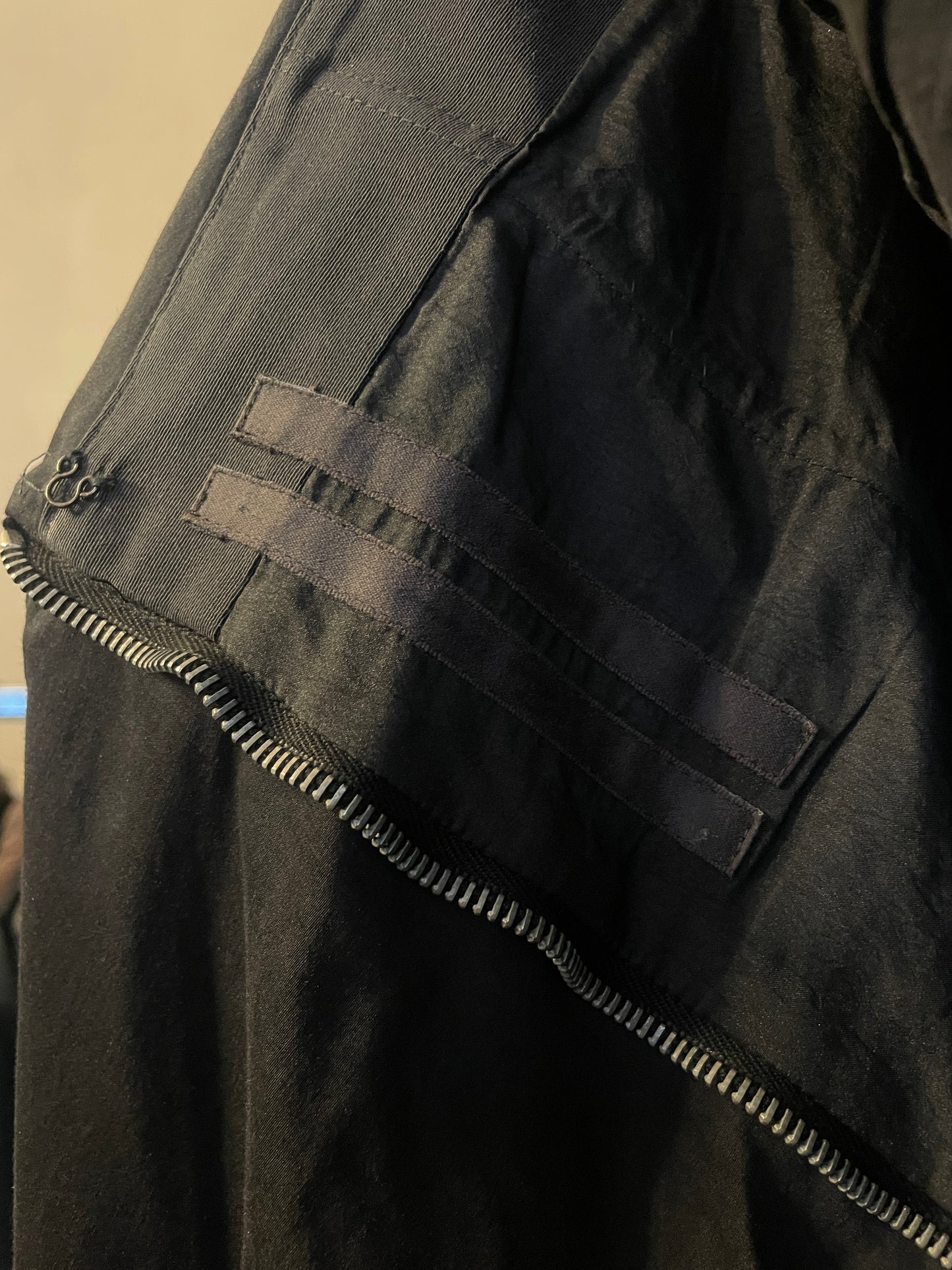 Rick Owens Spring 2011 black cotton and silk bustier dress