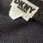 DKNY 90's wool and leather twinset (turtleneck & gilet)