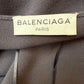 Balenciaga 2016 black asymmetric slip on dress with fringes