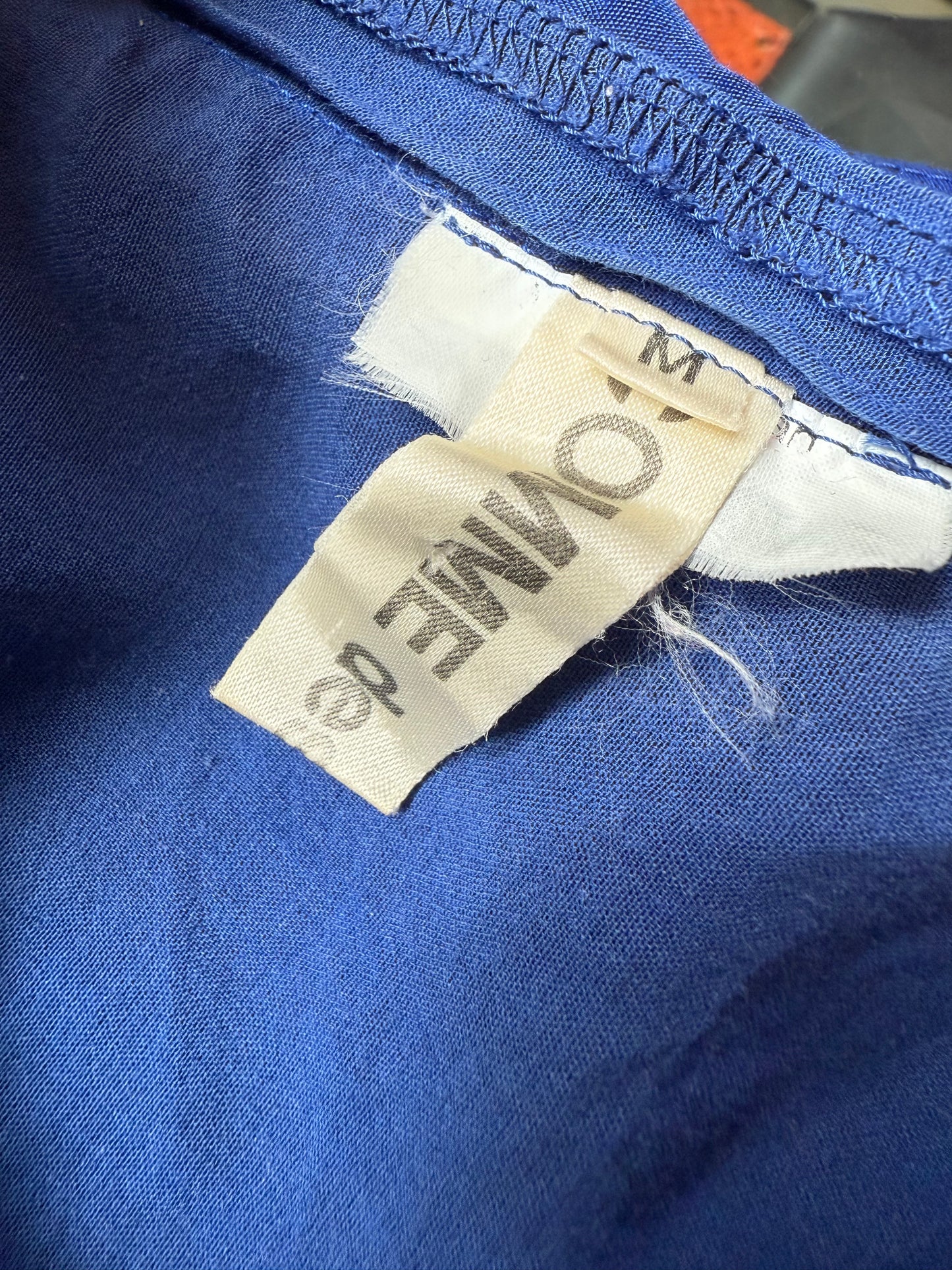 Comme des Garçons 2007 vivid blue deconstructed dress
