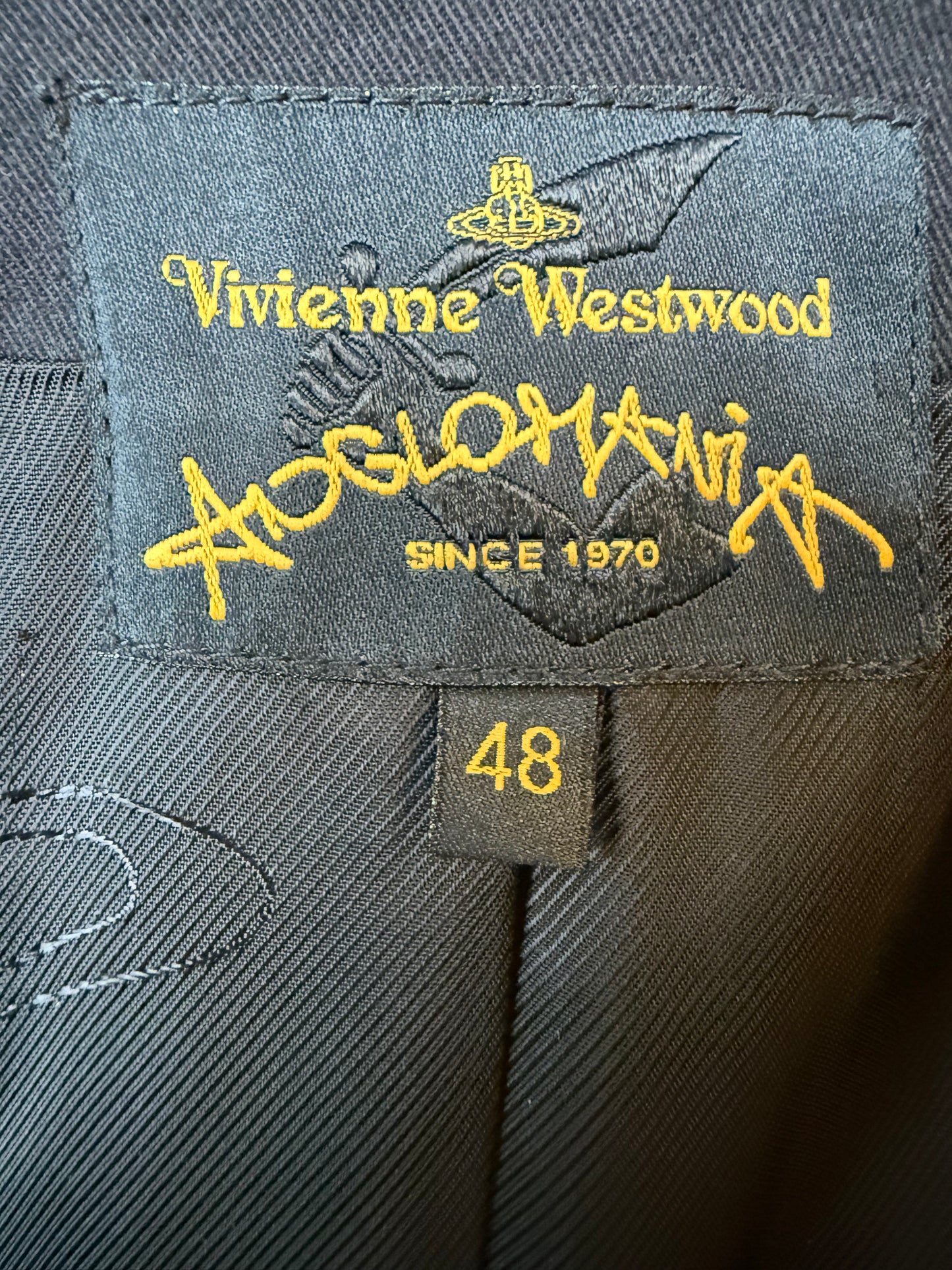 Vivienne Westwood Anglomania 2010's black cotton pantsuit
