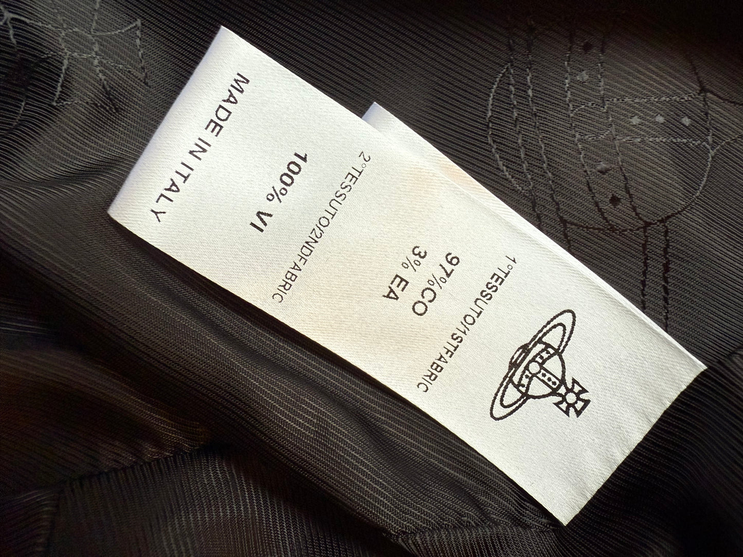 Vivienne Westwood Anglomania 2010's black cotton pantsuit