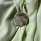A.F. Vandervorst 2000's pastel green silk dress with pin detail
