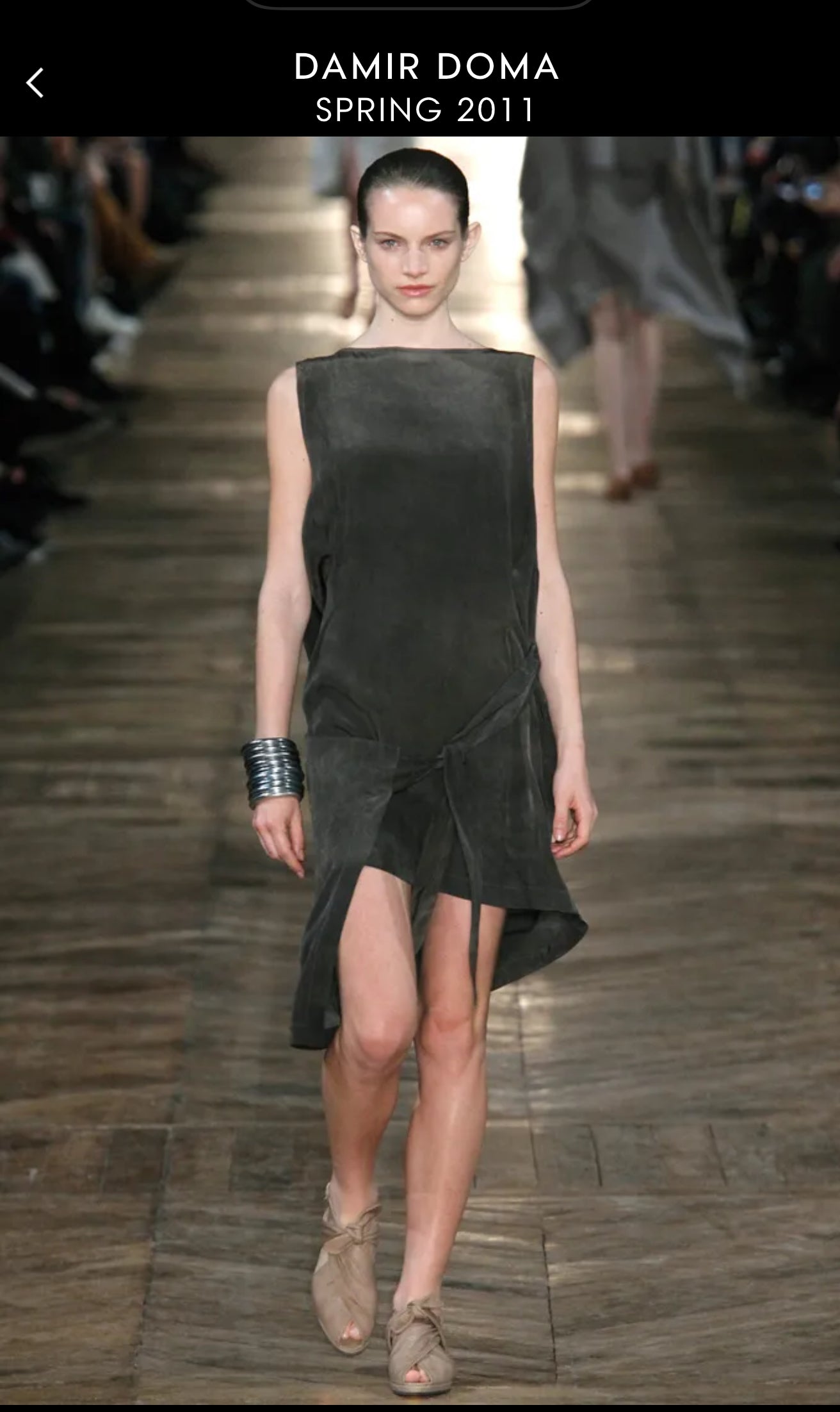 Damir Doma Spring 2011 grey wrap tunic / dress