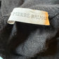 Balmain 2013 black wool slightly sheer long pullover