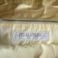 Miu Miu 90's beige leather shoulder bag with green stitching