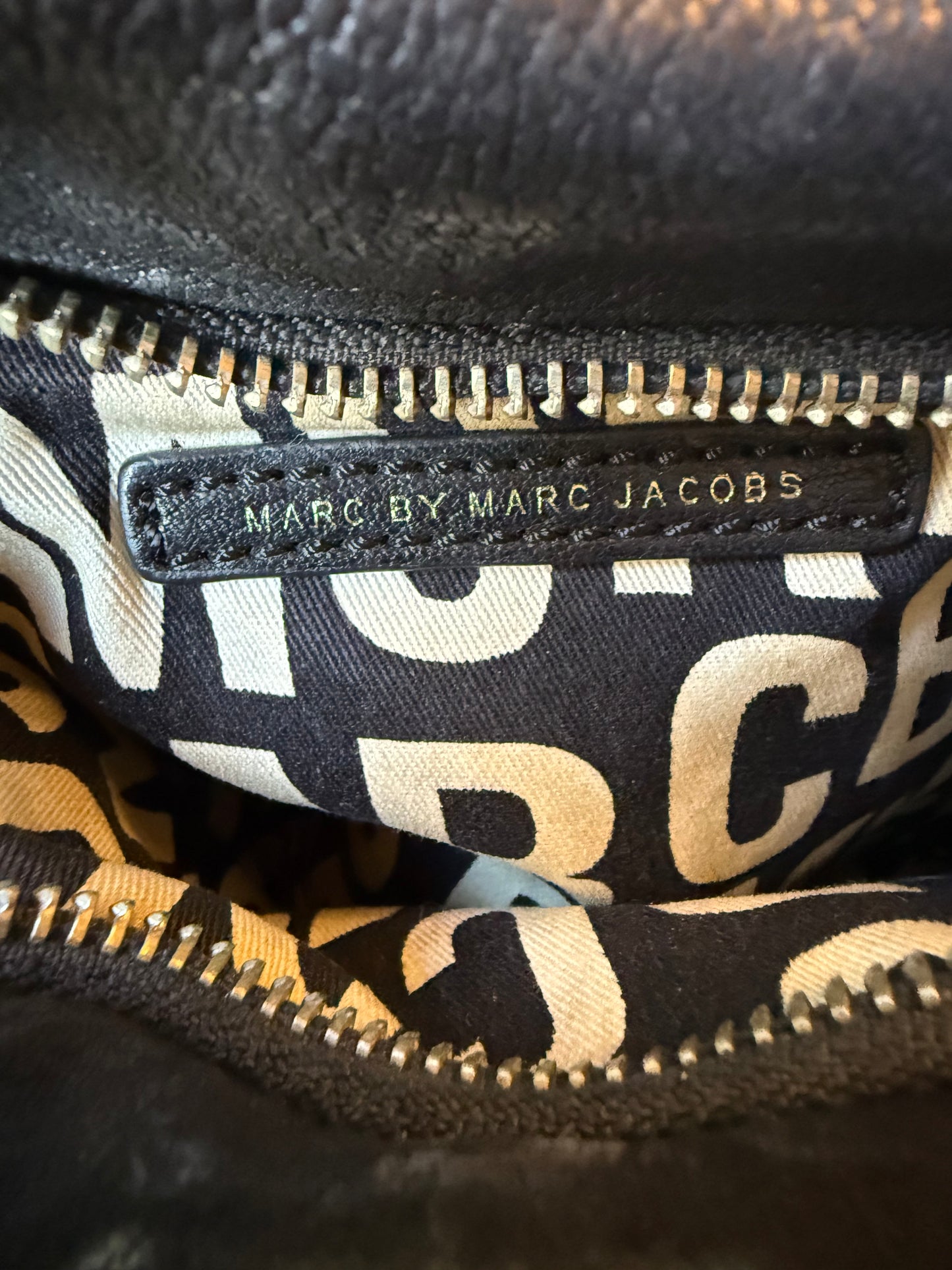 Marc by Marc Jacobs 2010's mini black leather shoulder bag with zippers