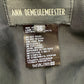 Ann Demeulemeester 2000's grey wool military style jacket with belt