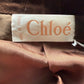 Chloé 90's brown silk blazer with velvet collar