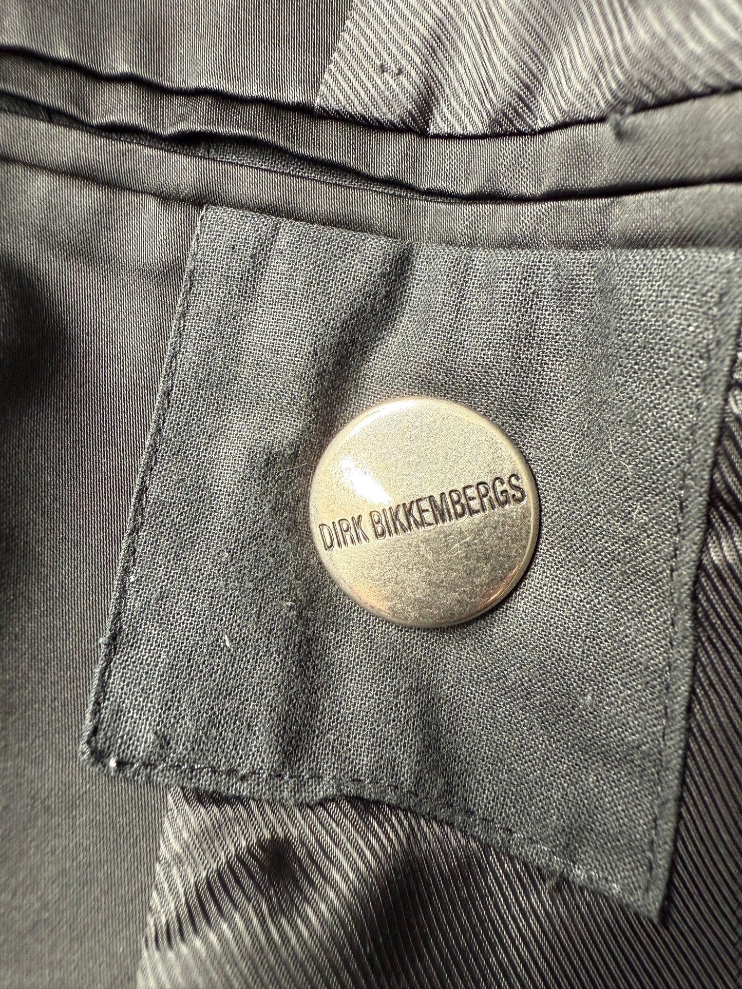 Dirk Bikkembergs 2000's nylon black jacket with large back pocket detail