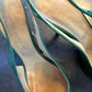 Veronique Branquinho spring 2006 patent leather green slingbacks size 39