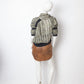 Balenciaga FW 2009 silk graphic print light green top