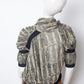 Balenciaga FW 2009 silk graphic print light green top