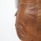 Burberry 2000's cognac leather miniskirt
