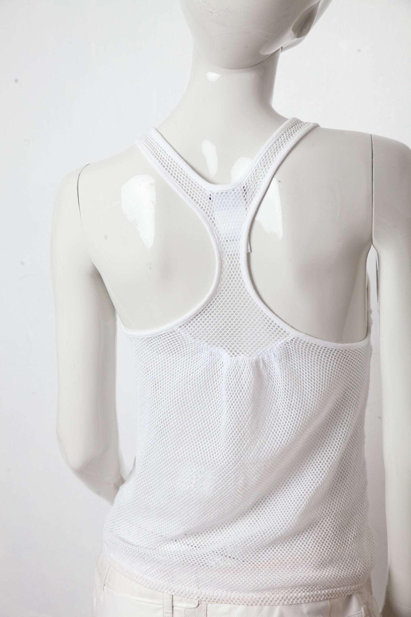 Chloé by Phoebe Philo SS 2002 monkey fishnet tank top