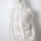 Krizia 80's organza jacket with hood