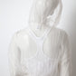 Krizia 80's organza jacket with hood
