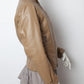 Dirk Bikkembergs 2000's vinyl cognac  racer jacket