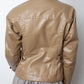 Dirk Bikkembergs 2000's vinyl cognac  racer jacket