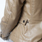 Dirk Bikkembergs 2000's vinyl cognac  racer jacket