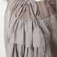 Veronique Branquinho SS 2008 brown ruffled layered maxi skirt