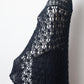 Veronique Branquinho FW 2014 large knit petrol blue cape