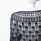 Veronique Branquinho FW 2014 large knit petrol blue cape