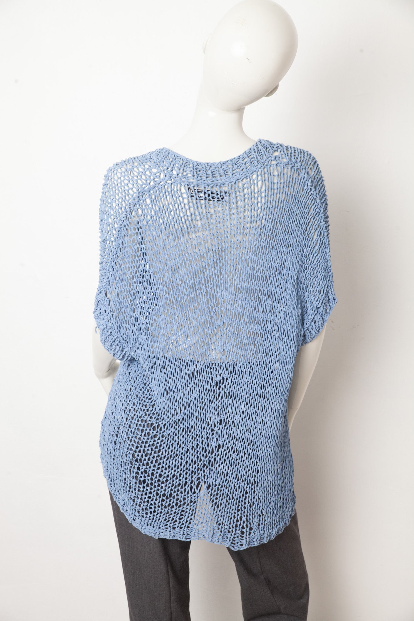Veronique Branquinho 2000's prototype leather woven sweater